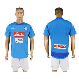 Naples Blank Blue Home Soccer Club Jersey