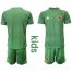 Colombia Blank Army Green Goalkeeper Kid Soccer Country Jersey