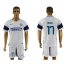 Inter Milan #17 Medel White Away Soccer Club Jersey