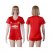 Womens Manchester United Blank Red Home Soccer Club Jersey