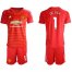 Manchester United #1 De Gea Red Goalkeeper Soccer Club Jersey
