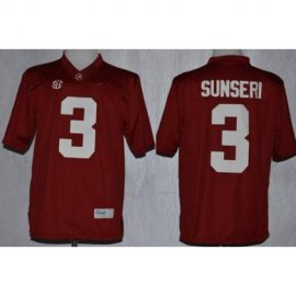 Alabama Crimson Tide 3 Vinnie Sunseri Red Limited College Football NCAA Jerseys