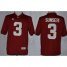 Alabama Crimson Tide 3 Vinnie Sunseri Red Limited College Football NCAA Jerseys