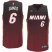 Miami Heat 6 LeBron James Red Drift Fashion NBA Jersey Cheap