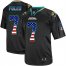 Nike Jacksonville Jaguars #7 Nick Foles Black Mens Stitched NFL Elite USA Flag Fashion Jersey