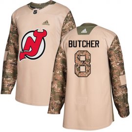 Adidas New Jersey Devils #8 Will Butcher Camo Authentic 2017 Veterans Day Stitched Youth NHL Jersey