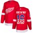 Adidas Detroit Red Wings #16 Vladimir Konstantinov Red Home Authentic USA Flag Stitched NHL Jersey