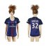 Womens Paris Saint-Germain #32 David Luiz Home Soccer Club Jersey