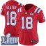 Nike New England Patriots #18 Matt Slater Red Alternate Super Bowl LIII Bound Womens Stitched NFL Vapor Untouchable Limited Jersey