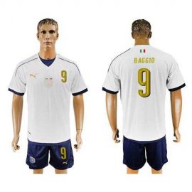 Italy #9 Baggio Away Soccer Country Jersey