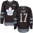 Adidas Toronto Maple Leafs #17 Wendel Clark Black 1917-2017 100th Anniversary Stitched NHL Jersey