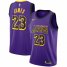 Los Angeles Lakers LeBron James Nike 2018 NBA Mens City Swingman Jersey