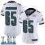 Nike Philadelphia Eagles #65 Lane Johnson White Super Bowl LII Womens Stitched NFL Vapor Untouchable Limited Jersey