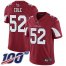 Nike Arizona Cardinals #52 Mason Cole Red Team Color Mens Stitched NFL 100th Season Vapor Limited Jersey