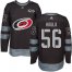 Adidas Carolina Hurricanes #56 Erik Haula Black 1917-2017 100th Anniversary Stitched NHL Jersey
