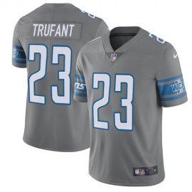Nike Detroit Lions #23 Desmond Trufant Gray Mens Stitched NFL Limited Rush Jersey
