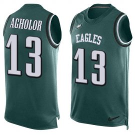 Nike Philadelphia Eagles #13 Nelson Agholor Midnight Green Team Color Mens Stitched NFL Limited Tank Top Jersey