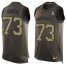 Nike Arizona Cardinals #73 Max Garcia Green Mens Stitched NFL Limited Salute To Service Tank Top Jersey