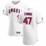 Los Angeles Angels #47 Griffin Canning Mens Nike White Home 2020 Authentic Player MLB Jersey