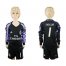 Real Madrid #1 Casillas Sec Away Long Sleeves Kid Soccer Club Jersey