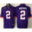 Clemson Tigers #2 Sammy Watkins Purple Limited 2016 College Football Playoff National Championship Patch Stitched NCAA Jersey