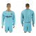 Barcelona Blank Away Long Sleeves Soccer Club Jersey