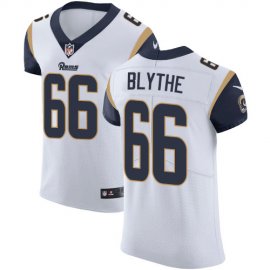 Nike Los Angeles Rams #66 Austin Blythe White Mens Stitched NFL New Elite Jersey