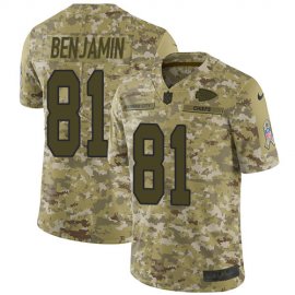 Nike Kansas City Chiefs #81 Kelvin Benjamin Camo Mens Stitched NFL Limited 2018 Salute To Service Jersey