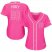 San Francisco Giants #28 Buster Posey Pink Fashion Womens Stitched MLB Jersey