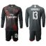 AC Milan #13 Romagnoli Third Long Sleeves Soccer Club Jersey