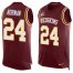 Nike Washington Football Team #24 Josh Norman Burgundy Red Team Color Mens Stitched NFL Limited Tank Top Jersey