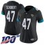 Nike Jacksonville Jaguars #47 Joe Schobert Black Team Color Womens Stitched NFL 100th Season Vapor Untouchable Limited Jersey