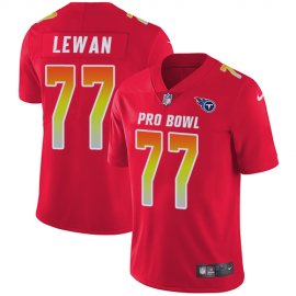 Nike Tennessee Titans #77 Taylor Lewan Red Mens Stitched NFL Limited AFC 2019 Pro Bowl Jersey