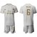 Real Madrid #6 Nacho White Home Soccer Club Jersey