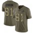 Nike Detroit Lions #81 Calvin Johnson Olive/Camo Mens Stitched NFL Limited 2017 Salute To Service Jersey