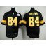 Nike Pittsburgh Steelers #84 Antonio Brown Black(Gold No.) Mens Stitched NFL Elite Jersey