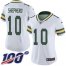 Nike Green Bay Packers #10 Darrius Shepherd White Womens Stitched NFL 100th Season Vapor Untouchable Limited Jersey