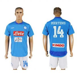 Naples #14 Mertens Blue Home Soccer Club Jersey