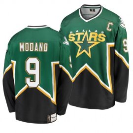 Dallas Stars #9 Mike Modano Kelly Green Heritage Premier Retired Player Jersey