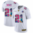 Cleveland Browns #21 Denzel Ward Mens White Nike Multi-Color 2020 NFL Crucial Catch Limited NFL Jersey