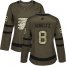 Adidas Philadelphia Flyers #8 Dave Schultz Green Salute to Service Womens Stitched NHL Jersey