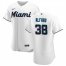 Miami Marlins #38 Jorge Alfaro Mens Nike White Home 2020 Authentic Player MLB Jersey