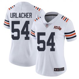 Nike Chicago Bears #54 Brian Urlacher White Alternate Womens Stitched NFL Vapor Untouchable Limited 100th Season Jersey