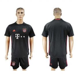 Bayern Munchen Blank Black Goalkeeper Soccer Club Jersey