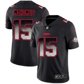 Nike Kansas City Chiefs #15 Patrick Mahomes Black Mens Stitched NFL Vapor Untouchable Limited Smoke Fashion Jersey