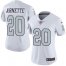 Nike Las Vegas Raiders #20 Damon Arnette White Womens Stitched NFL Limited Rush Jersey