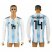 Argentina #14 MASCHERANO Home 2018 FIFA World Cup Long Sleeve Thailand Soccer Jersey