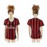 Womens AC Milan Blank Home Soccer Club Jersey