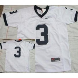Penn State Nittany Lions 3 White NCAA Jersey