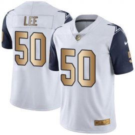 Nike Dallas Cowboys #50 Sean Lee White Youth Stitched NFL Limited Gold Rush Jersey